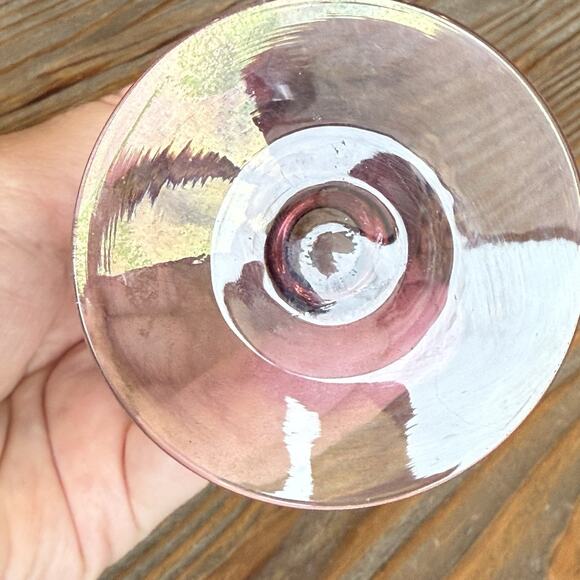 Antique Art Deco 1920’s Perfume Atomizer Glass Bottle Dusty Pink 6” Gold Tone - Picture 4 of 15